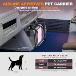 Airline Approved Rolling Pet Carrier for Puppies