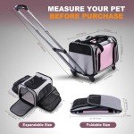 Airline Approved Rolling Pet Carrier for Puppies