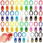 Colorful 34-Piece Pet Training Clicker Set