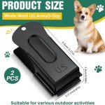 Brass Dog Training Clicker - 2 Pack (Black)