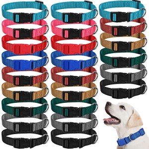 Amylove 27-Piece Adjustable Dog Collar Set
