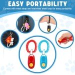 Colorful 34-Piece Pet Training Clicker Set