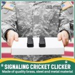 Brass Dog Training Clicker - 2 Pack (Black)