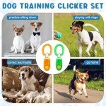Colorful 34-Piece Pet Training Clicker Set
