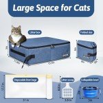 Portable Travel Litter Box for Cats - Leak-Proof