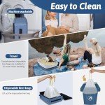 Portable Travel Litter Box for Cats - Leak-Proof