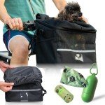 Dog Bike Basket with Poop Bag Dispenser