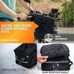 Dog Bike Basket with Poop Bag Dispenser