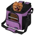 PetAmi Soft-Sided Dog Bike Basket - Purple