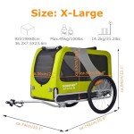 DoggyHut® XL Bike Trailer for Large Dogs
