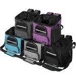 PetAmi Soft-Sided Dog Bike Basket - Purple