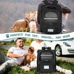 PetAmi Ventilated Dog Backpack Carrier - Black