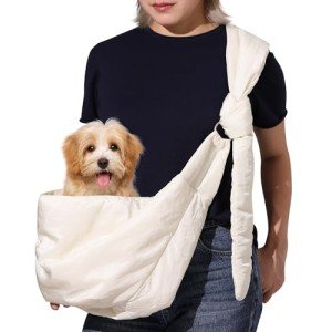 FUKUMARU Dog Sling Carrier for Small Pets