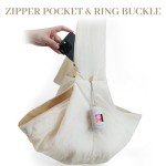 FUKUMARU Dog Sling Carrier for Small Pets