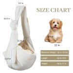 FUKUMARU Dog Sling Carrier for Small Pets