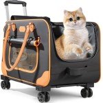 Wheeled Pet Carrier for Cats and Small Dogs