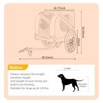 Large Dog Bike Trailer - All-Terrain Pet Carrier