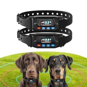 Wireless Dog Fence & Training Collar for 2 Dogs