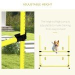 PawHut 4-Piece Adjustable Dog Agility Set