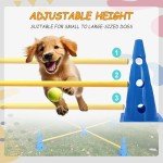 Dog Agility Hurdle Cone Set with Carry Bag