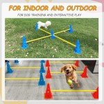 Dog Agility Hurdle Cone Set with Carry Bag