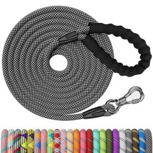 15FT Nylon Dog Training Leash with Padded Handle
