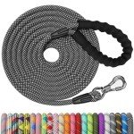 15FT Nylon Dog Training Leash with Padded Handle