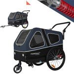 XL Dog Bike Trailer and Stroller - Blue