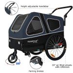XL Dog Bike Trailer and Stroller - Blue