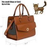 Chic Leather Pet Carrier Bag for Small Dogs