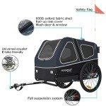 XL Dog Bike Trailer and Stroller - Blue
