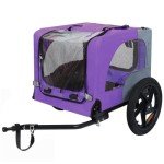 Large Dog Bike Trailer – 120LB Capacity, Foldable