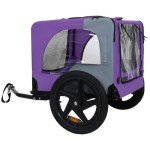 Large Dog Bike Trailer – 120LB Capacity, Foldable