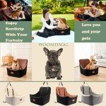WOOAIDAGG Portable Dog Car Seat for Medium Dogs