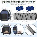 Expandable Pet Backpack Carrier for Cats & Dogs
