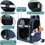 PetAmi Ventilated Backpack Carrier for Dogs & Cats