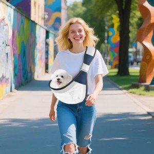 Adjustable Dog Sling Carrier for Small Pets