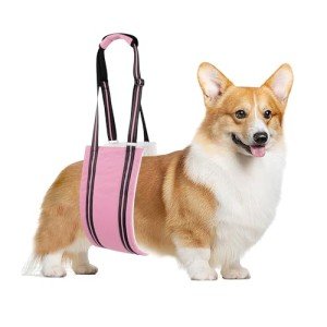 Adjustable Dog Sling for Small Dogs - Pink