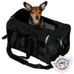 Black Medium Sherpa Deluxe Travel Pet Carrier