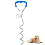 Heavy Duty Dog Tie-Out Stake with Soft Grip
