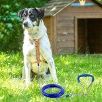 Heavy Duty Dog Tie-Out Stake with Soft Grip
