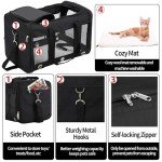 Collapsible Soft Pet Carrier for Travel, Black