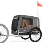 Tiggo Veelar Medium/Large Dog Bike Trailer - Gray