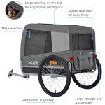 Tiggo Veelar Medium/Large Dog Bike Trailer - Gray