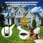 Wireless Electric Dog Fence System with Rechargeable Collar