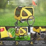 Sepnine 2-in-1 Dog Bike Trailer & Cart