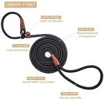 Strong 7ft Slip Lead Dog Leash for Training