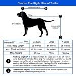 Pet Bike Trailer & Stroller for Dogs - Blue