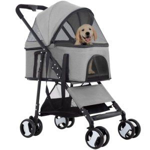 3-in-1 Dog Jogger and Detachable Carrier Stroller