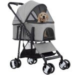3-in-1 Dog Jogger and Detachable Carrier Stroller